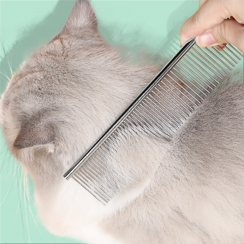 猫梳子去浮毛宠物猫咪排梳长毛猫梳毛专用刷狗狗神器针梳撸猫用品