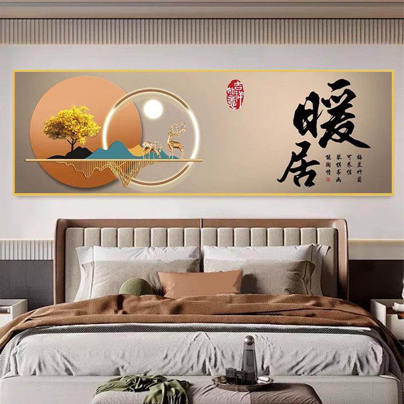 室内卧室床头画自黏贴画客厅背景墙装饰画壁画壁纸简约3D立体挂画