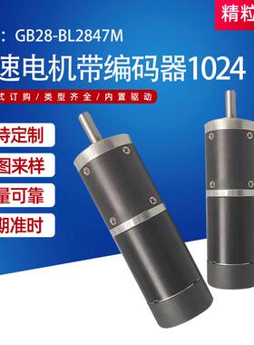 GB28-BL2847M 减速电机带编码器1024按摩机无刷行星减速电机割草