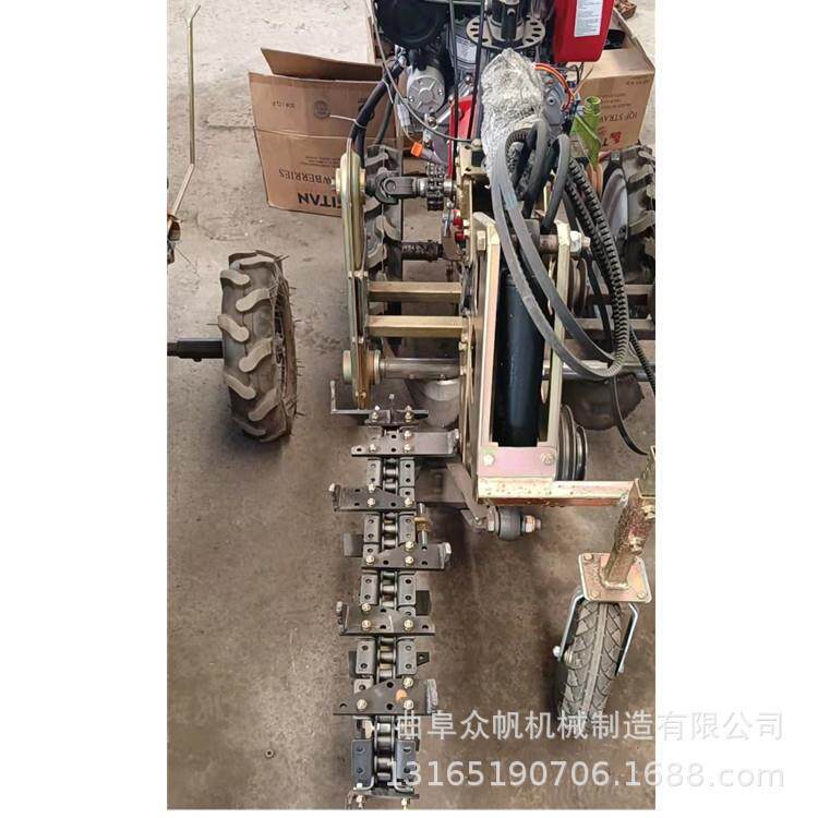 柴油自走式开沟机工程埋线管道开槽机小型农用深沟挖沟机