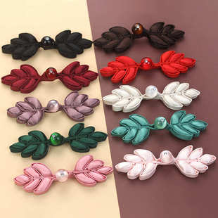 饰 民族服饰装 盘扣扣子旗袍复古纽扣镶钻玉珠薄荷手工中式 布扣唐装