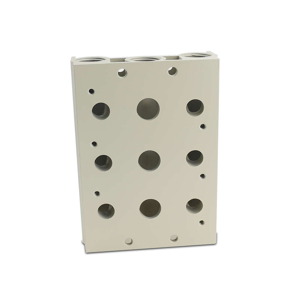 气动电磁阀底板汇流板连接阀岛底座另有消声器闷头4V410/420/430M