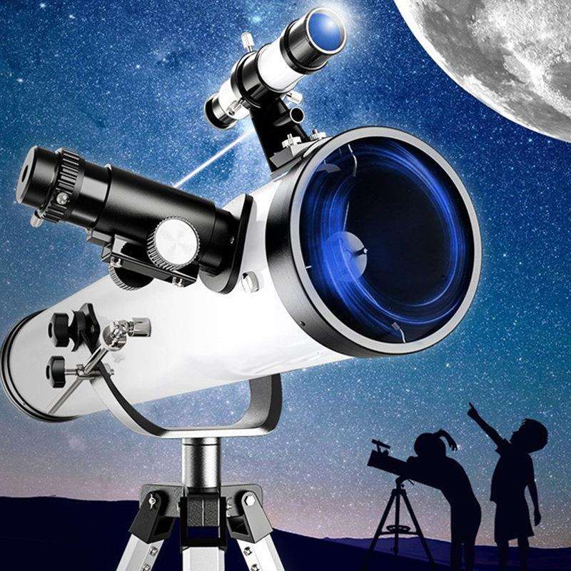 跨境F76070M天文望远镜带寻星镜 儿童专业观月高倍高清户外望眼镜