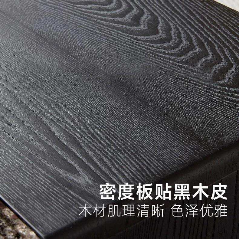 意式简约现代轻奢客厅加厚大理石面茶几餐桌收纳家具可伸缩茶几