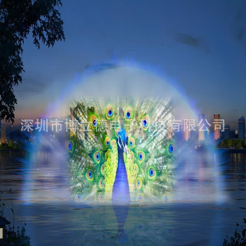 户外流水喷泉水景水池装饰景观公园大型音乐喷泉水幕电影厂家