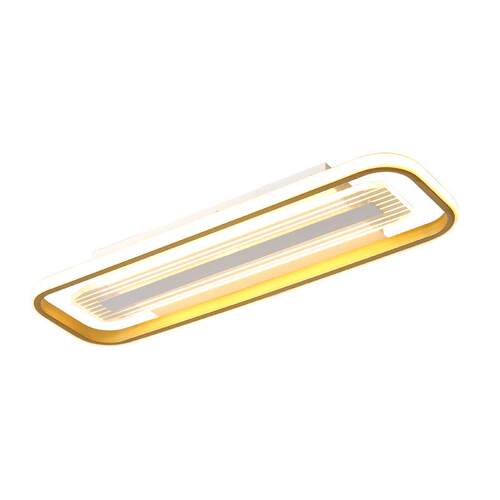 现代简约led阳台灯过道走廊门厅入户衣帽间金色简约长条形吸顶灯