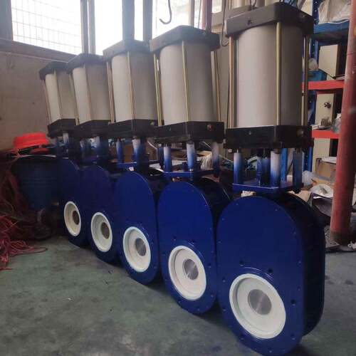 厂家直供Z674TC气动陶瓷出料阀铸钢耐磨闸阀陶瓷对夹闸阀进料阀