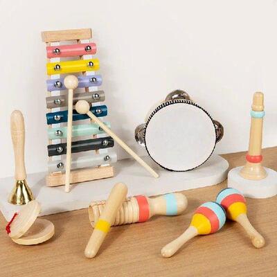 Toddlers Montessori Musical Instruments Set Wooden