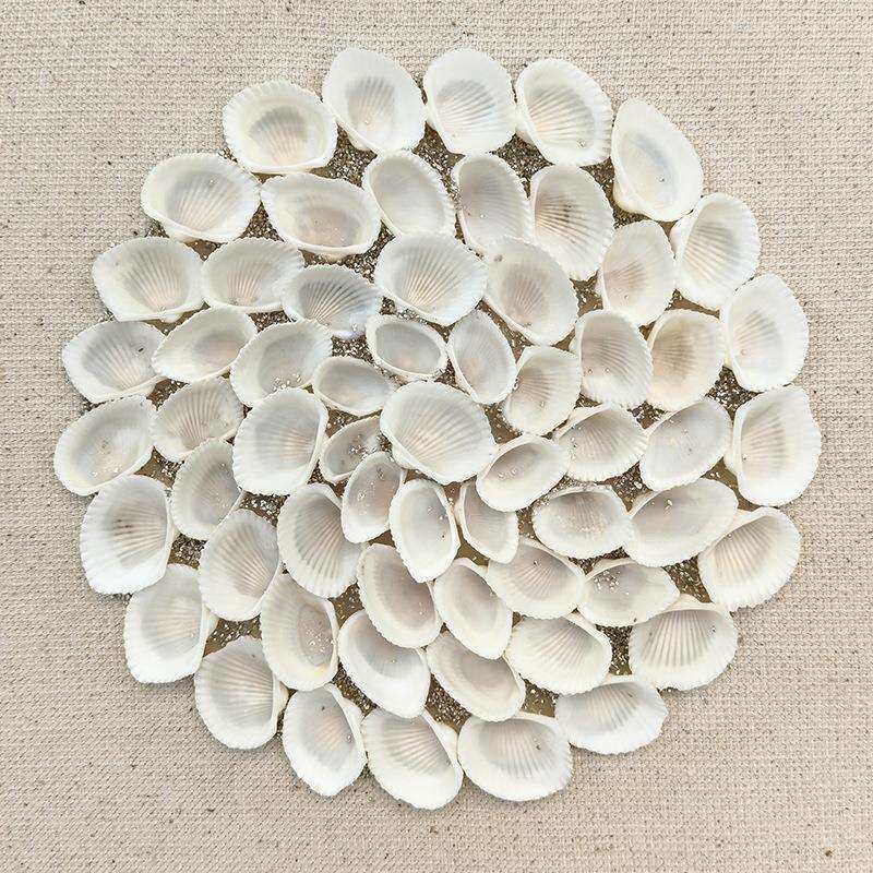 厂家直销材料拼接装饰画 贝壳简约风轻奢画客厅挂画卧室墙画