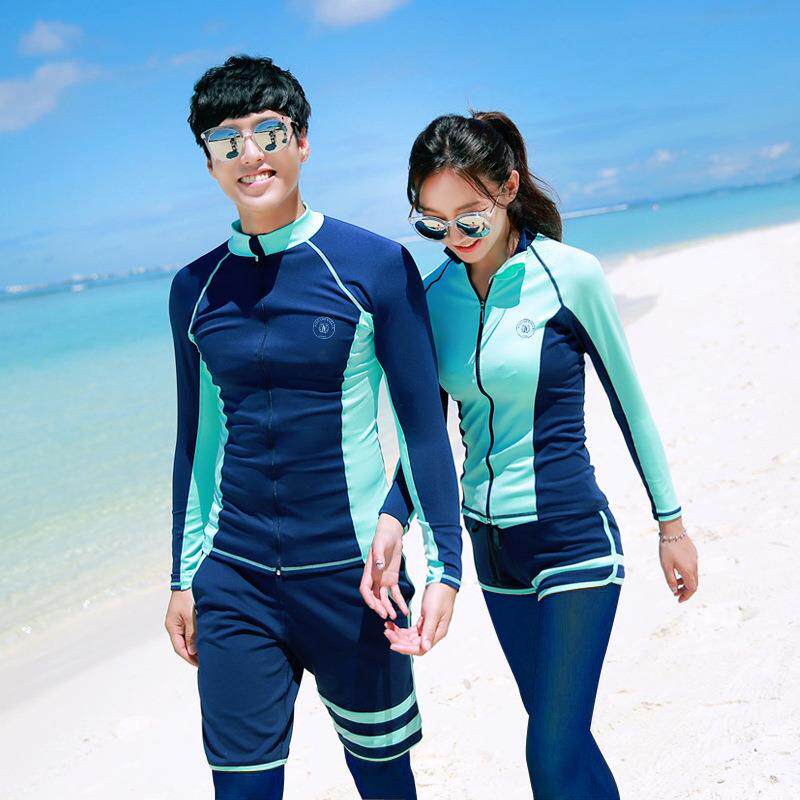2026新款韩版情侣潜水服长袖比基尼