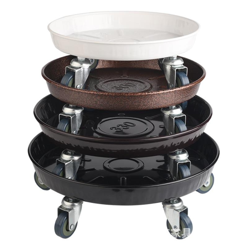 铁制移动花盆花盆花盆托盘花瓶