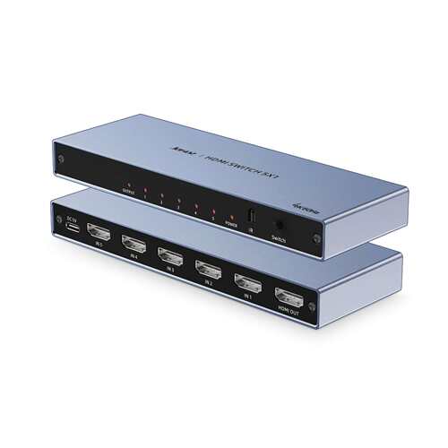 hdmi切换器3进1出4K高清同屏器HDMI三进一出分线器遥控切换分屏器
