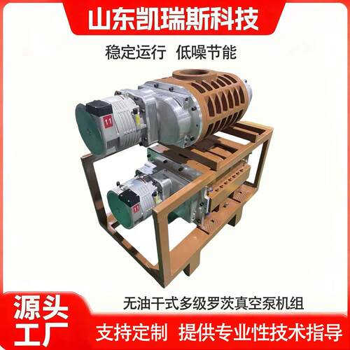 全球牛工业大吸力罗茨真空泵静音高效节能气泵变频机组LC35000