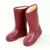 泡沫棉靴子加厚棉水靴女防水加绒雪地靴保暖高筒雨鞋 加绒超轻防滑