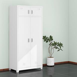 钢制营具柜加单厚制式内务门内务柜双开门物品存放柜带房镜子营带