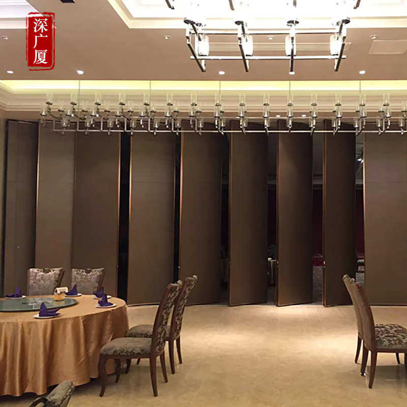 酒店活动隔断屏风折叠门可拆卸小型饭店包厢隔断可移动隔断隔墙板