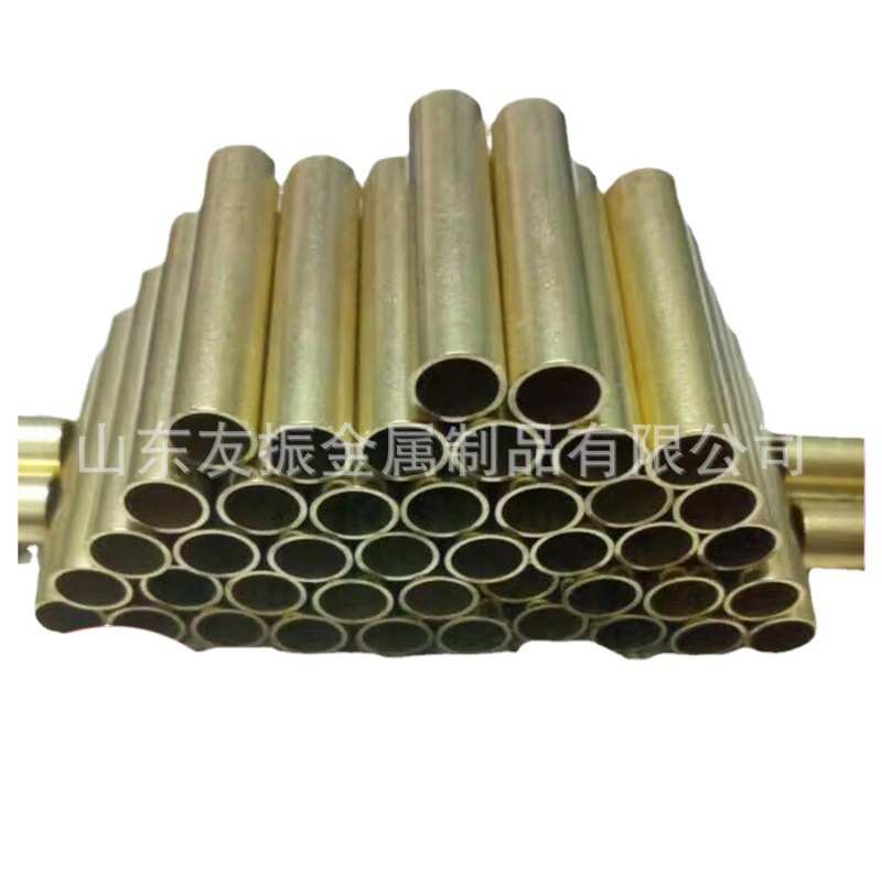 H62黄铜管大口径厚壁加工定制楼梯扶手铜管立柱装饰异形铜管型材