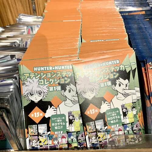 国现速发！日本JS商店JUMPSHOP全职猎人全息烫金收藏贴纸小卡奇杰