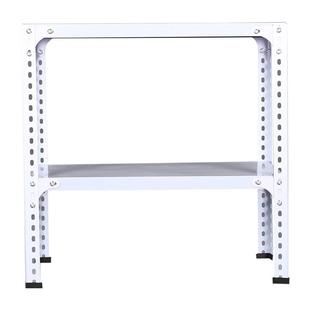 E63X两层OUM小货架示厨房微角波炉置物架落地钢角铁家用展架简易