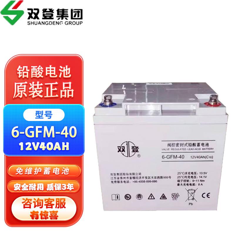 双登铅酸免维护蓄电池12V 6-GFM-40/6-GFM-656-GFM-100AHUPS电池