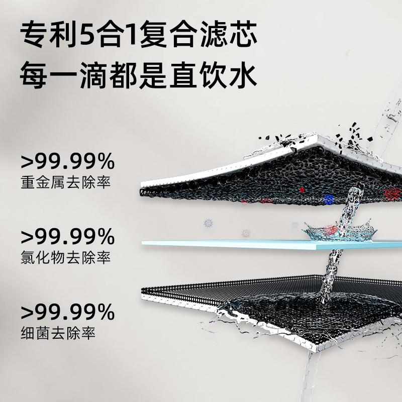 用台式热净饮机直62一体机饮水机即ro反渗透家加热饮净水器