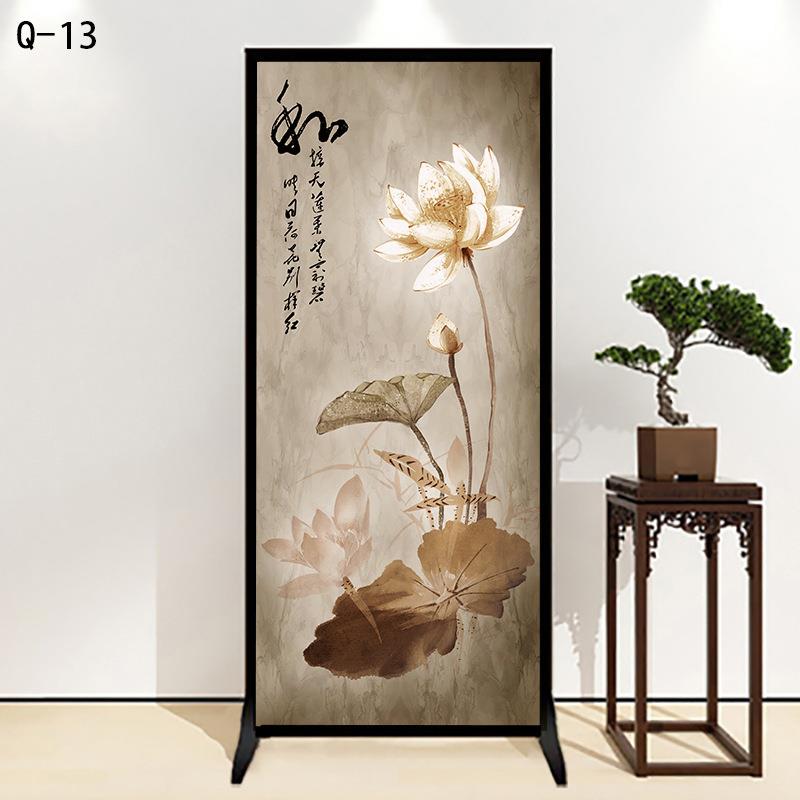 座屏客厅可移动卧室遮挡中式屏风隔断墙简易简约现代玄关进门单扇