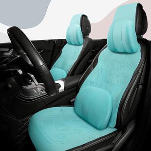 马鞍368垫汽车坐垫翻季 高气档小蛮腰座垫卡通夏座 毛皮四通用透季