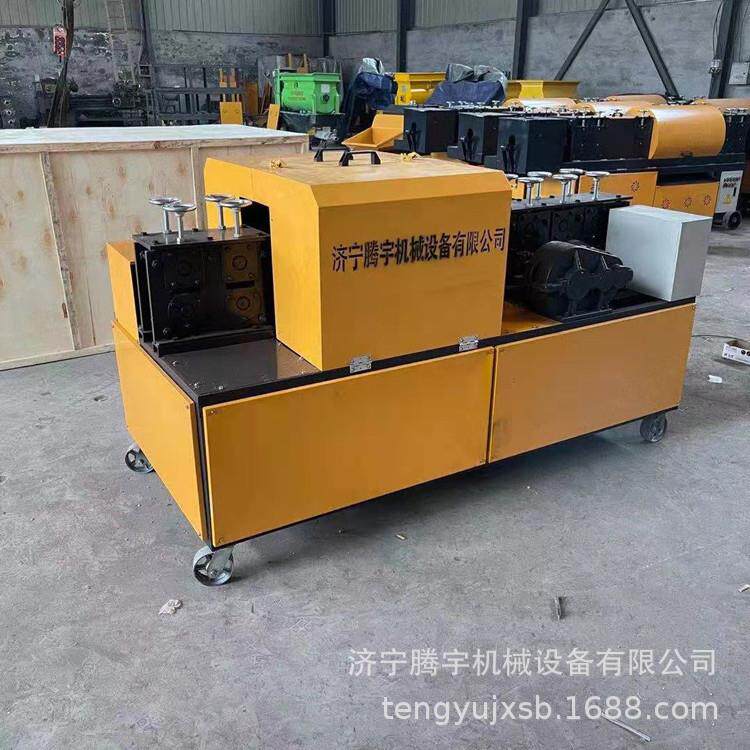 优惠全自动钢管调直除锈喷漆机方管圆管调直喷漆机钢管铁管除锈喷