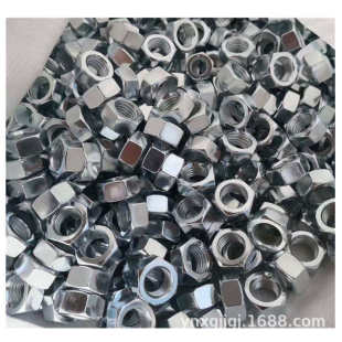 六角螺母 M30 碳钢镀锌螺帽4级本色螺母镀彩锌罗帽M4M5M6M8M10M12