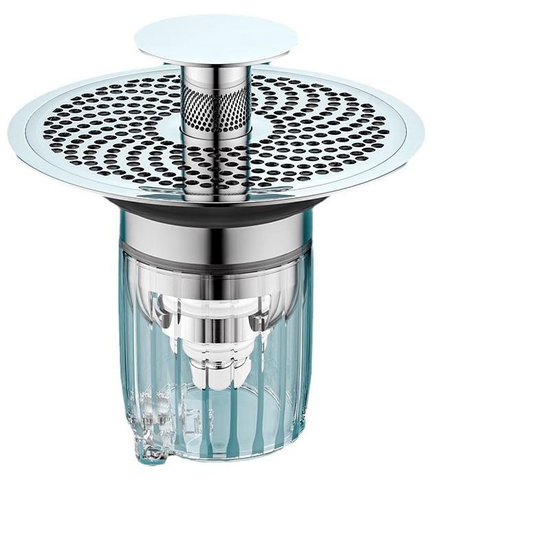 洗手盆过滤网漏水面盆弹跳下水器