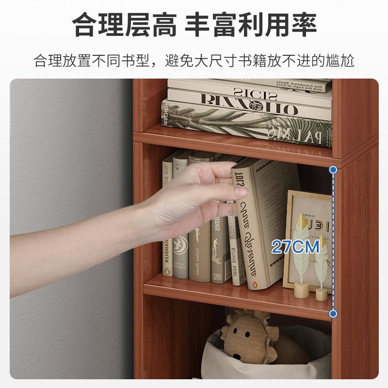 学习下书桌旁小书架落G63地子卧室桌收纳小柜小型书柜家用办公置