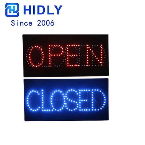OPEN CLOSED 指示牌生产厂家LED 发光字灯箱