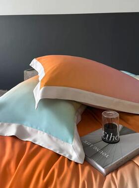 时尚80S兰精天丝四AAS件数套码渐印花高档莱赛尔春夏凉感冰丝变4