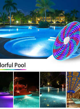 新款PAR38光源E27水下灯光源七彩遥控AC120v泳池灯替换光源