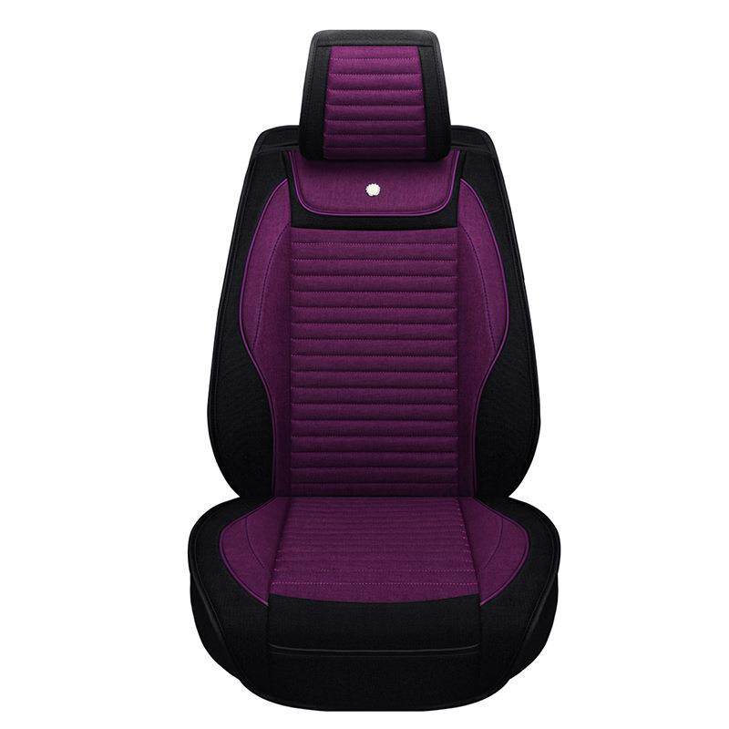 汽车坐椅垫四车季通用包围夏季亚麻座套汽内用品网红全ZD-MINI0全