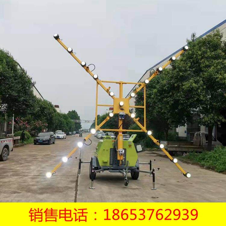 塔户外险应急降灯汽油工程探照灯降照升明车移动式抢照CSQ明升灯