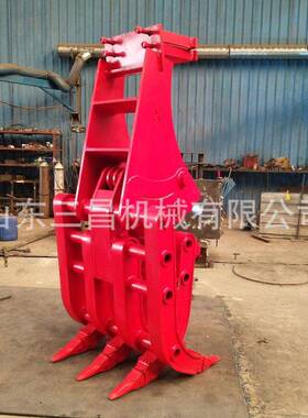 挖机60机械2+抓木器抓钢器石板液压抓石器废铁夹具