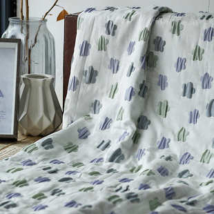 棉色织新款 提花皱布花朵面料清新微小箱包提花亲浮雕泡泡布素雅肤