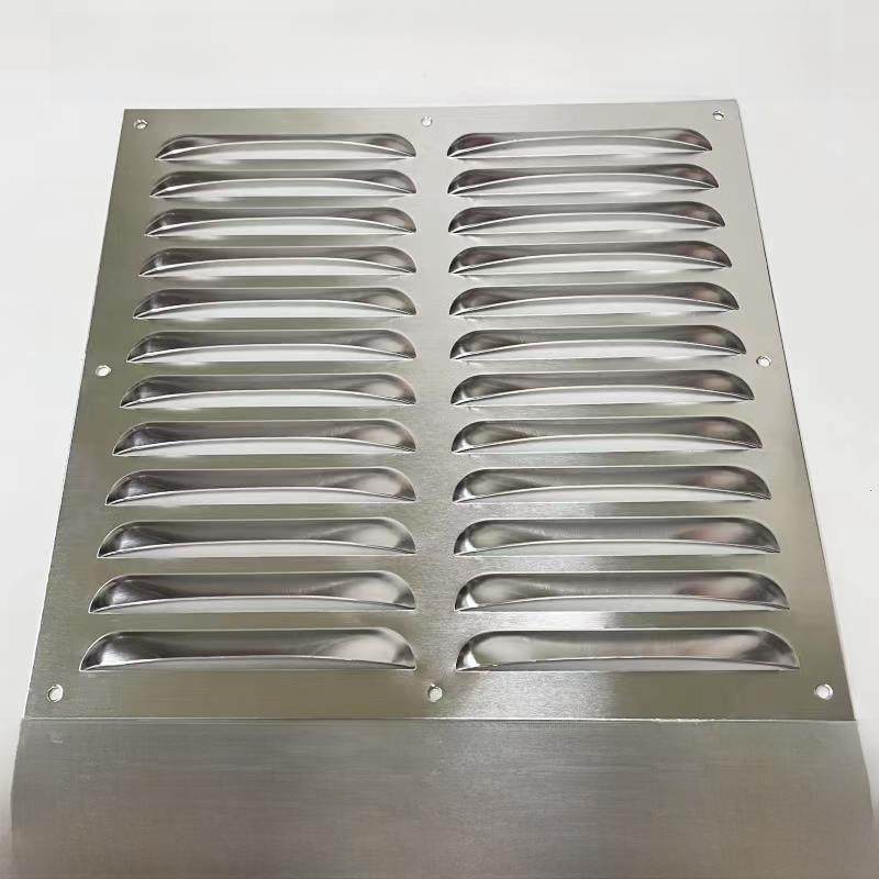 定制不锈钢百叶窗铁铝合金通出风口排气罩散热透气防雨冲孔百叶板