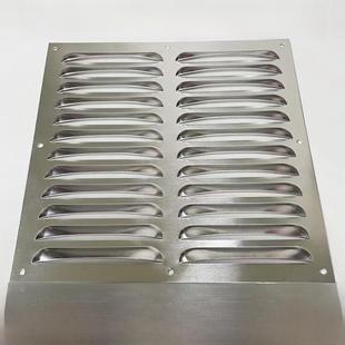 定制不锈钢百叶窗铁铝合金通出风口排气罩散热透气防雨冲孔百叶板