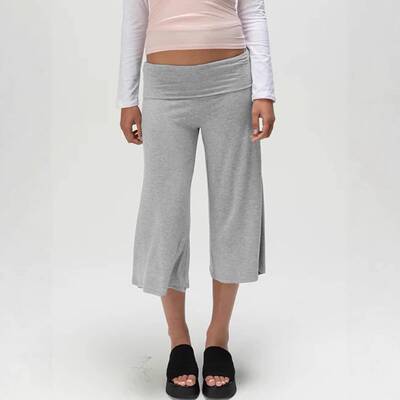 Women Straight Leg Pants Elasticity Breathable Casual Wear