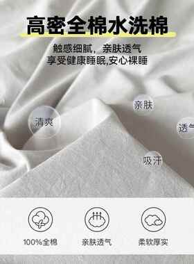 纯5棉床单被套单件100全BFN棉被罩件套10三x200x23学生0宿舍单人