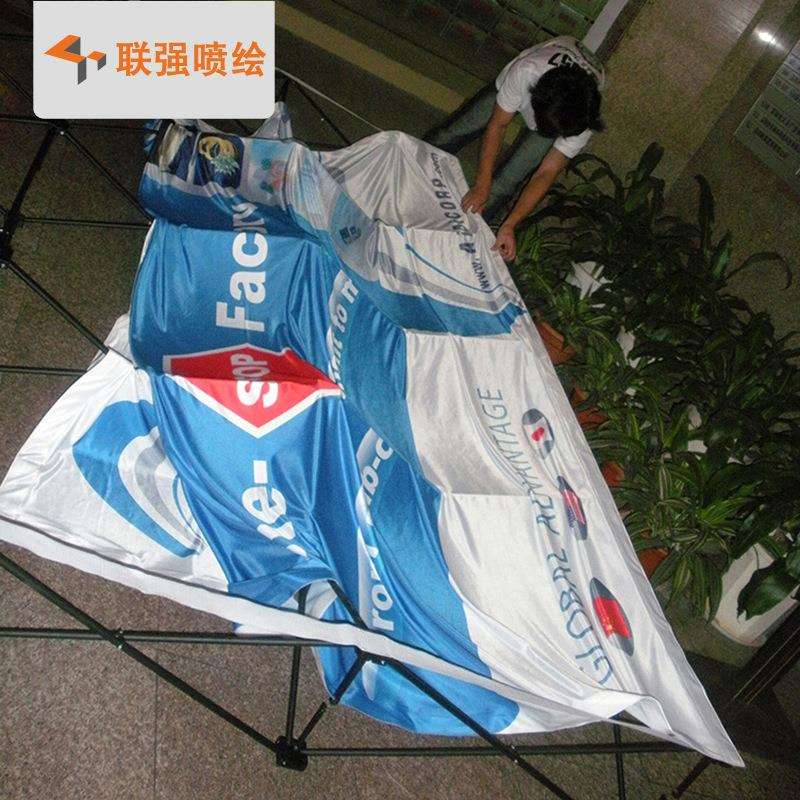 深圳厂家供应3*3直型布拉网 魔术贴拉网展架 活动背景展示架