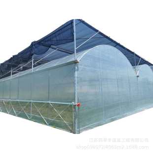 外遮阳薄膜温室大棚 热镀锌管骨架大棚 连栋蔬菜养殖温室大棚建造