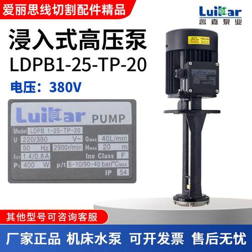 睿嘉LuiKar洛凯循环泵LDPB1-25-TP-20橡胶雕刻机床浸入式高铸铁
