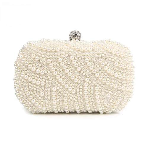 Pearl Clutch Bags Women Purse Handbag Party Wedding Evening