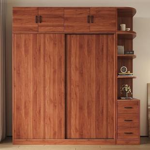 新式 衣柜家用卧室实木质结实BPV耐用出中推房租衣柜拉门衣橱现代