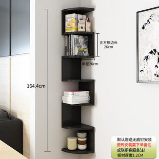 置物架板三角扇形隔板角落卧室层架托架圆角简约木板角架墙面