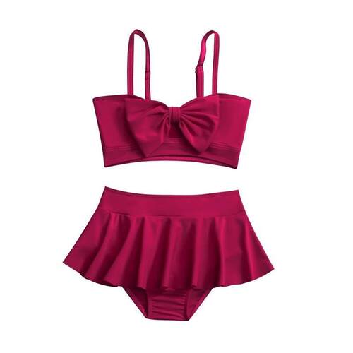 V 88789 Girl's Swimsuit with Skirt 女童泳衣