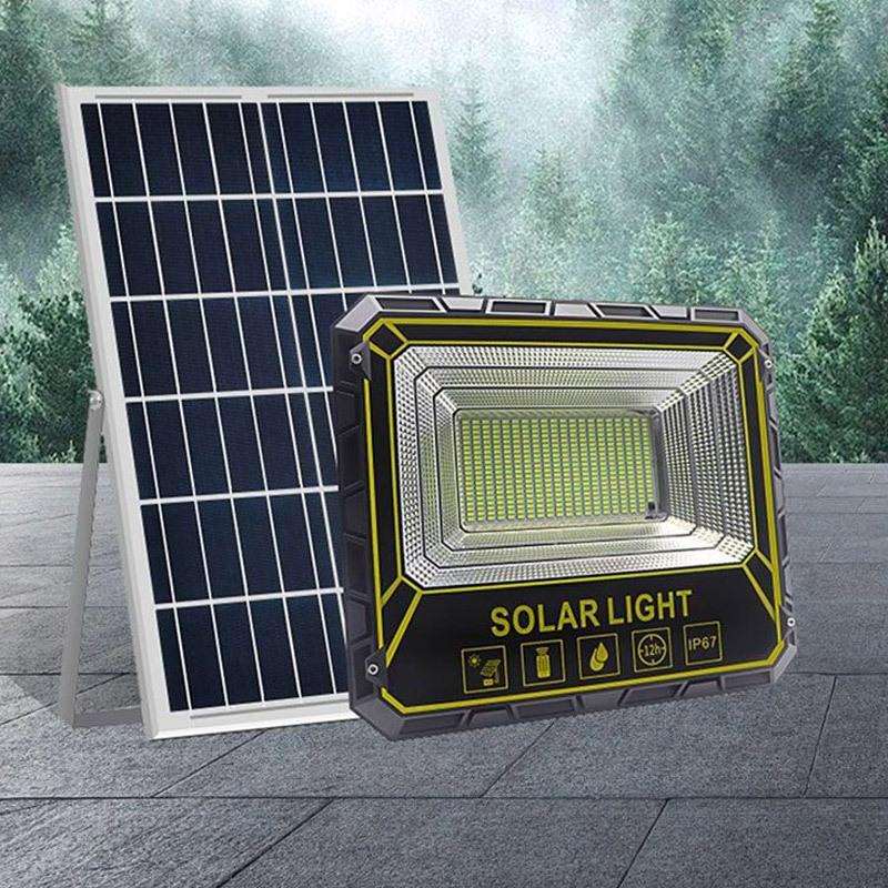 太阳能投射灯 新款LED户外庭院灯防水投光家用路灯室外露营营地灯